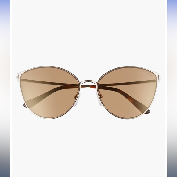 Tom Ford Zeila 60mm Mirrored Cat Eye Sunglasses main image 4